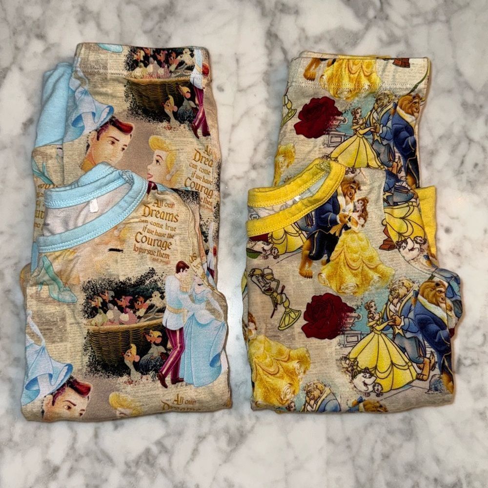 CHARLIES PROJECT KIDS LITTLE SNUGGLES VINTAGE PRINCESS LS PJ SET BUNDLE 18/24M